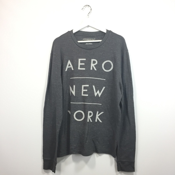 Aeropostale Other - Aeropostale XL Shirt Gray Long Sleeve Crew Neck